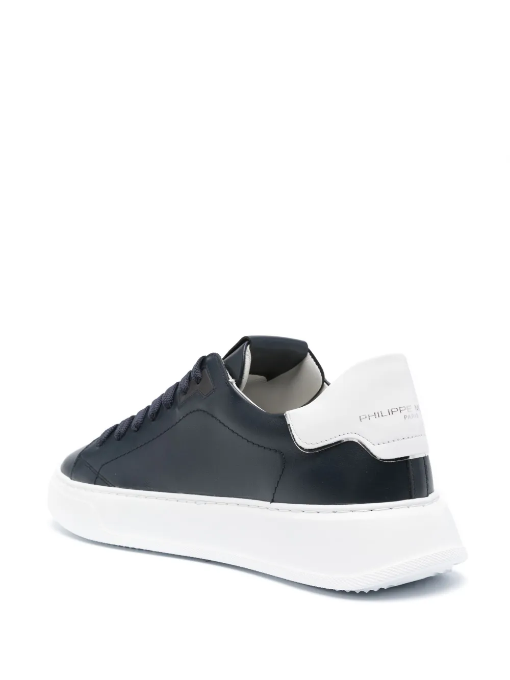 Philippe Model Temple Logo-patch Sneakers In Blue