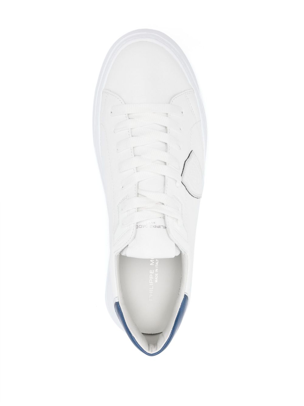 Shop Philippe Model Paris Paris Leather Sneakers In White