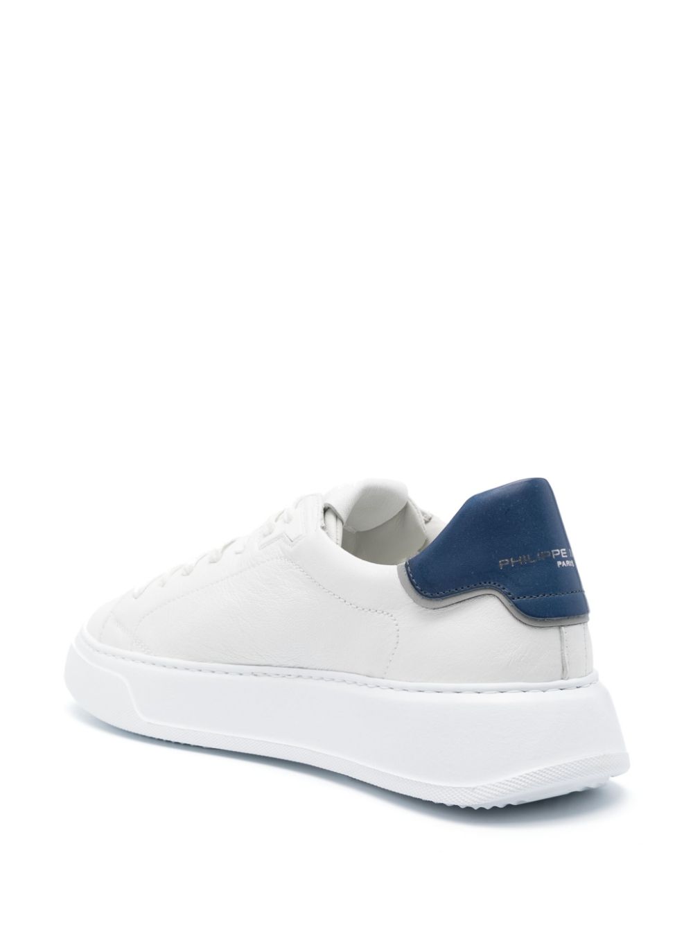 Shop Philippe Model Paris Paris Leather Sneakers In White