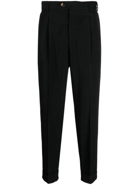 PT Torino pleat-detail tapered-leg trousers