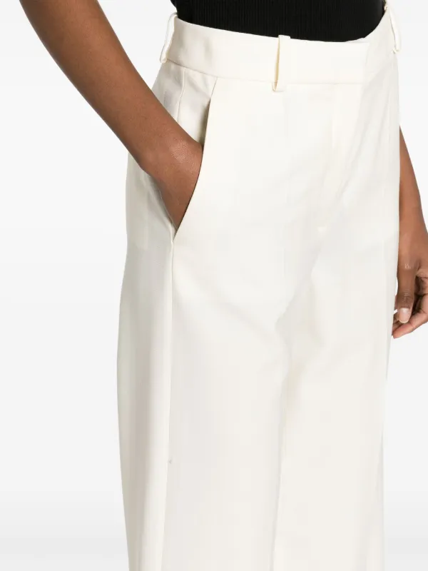 Stella McCartney straight-leg Wool Trousers | Neutrals | FARFETCH RO