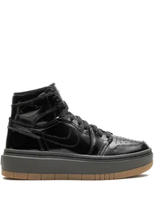 Jordan Air Jordan 1 Mid Black Patent Leather | Black | FARFETCH ZA
