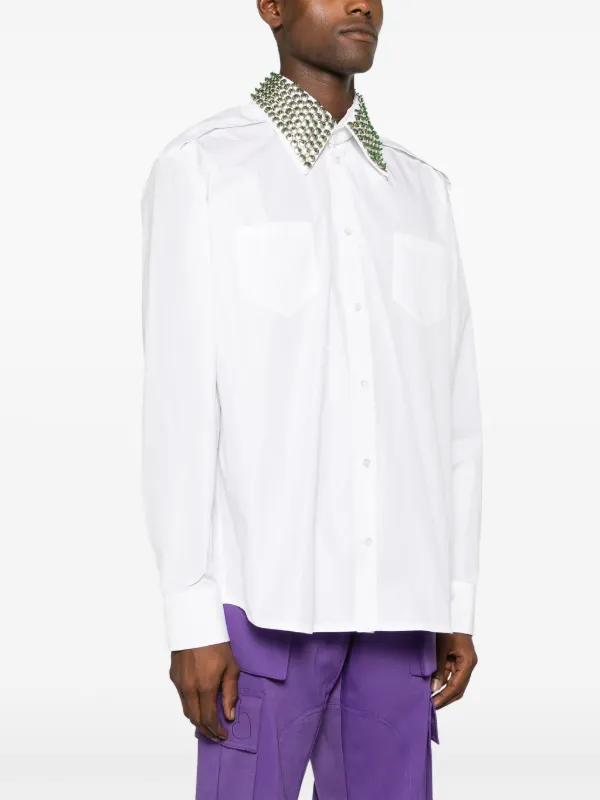 Namacheko crysttal-embellished long-sleeve Shirt | White | FARFETCH