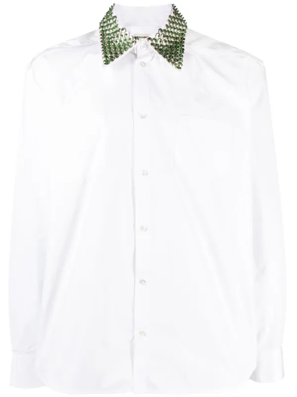 Namacheko crysttal-embellished long-sleeve Shirt | White | FARFETCH