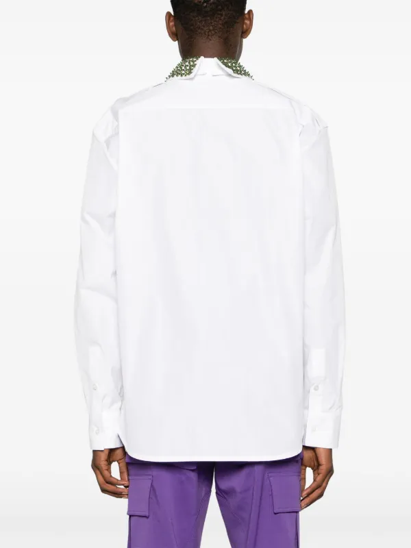 Namacheko crysttal-embellished long-sleeve Shirt | White | FARFETCH