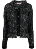 TWINSET sequin-embellished bouclé jacket - Black