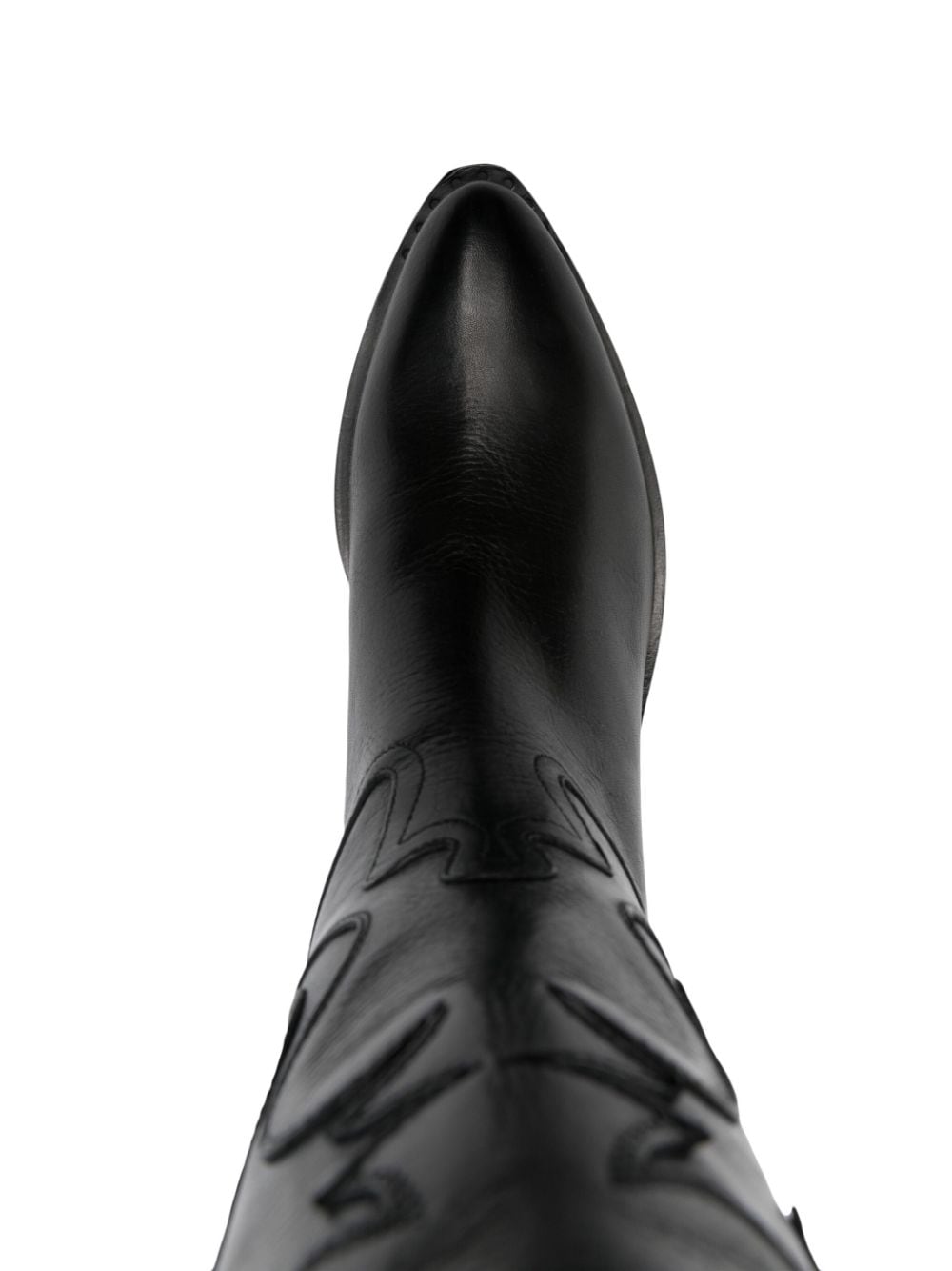 Shop Sartore 55mm Leather Boots In Black