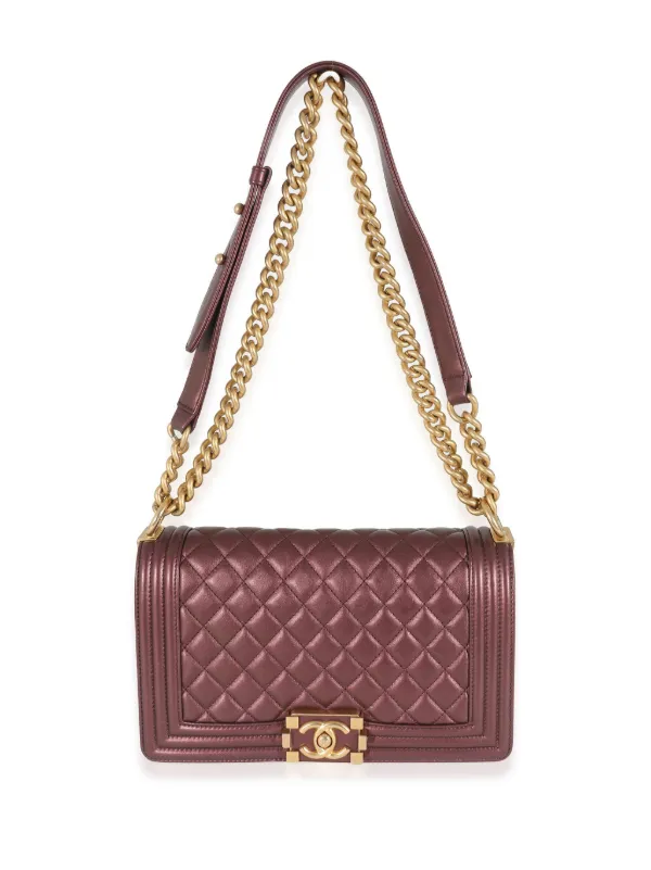 CHANEL Pre Owned 2021 Medium Boy Chanel Shoulder Bag Red FARFETCH IE