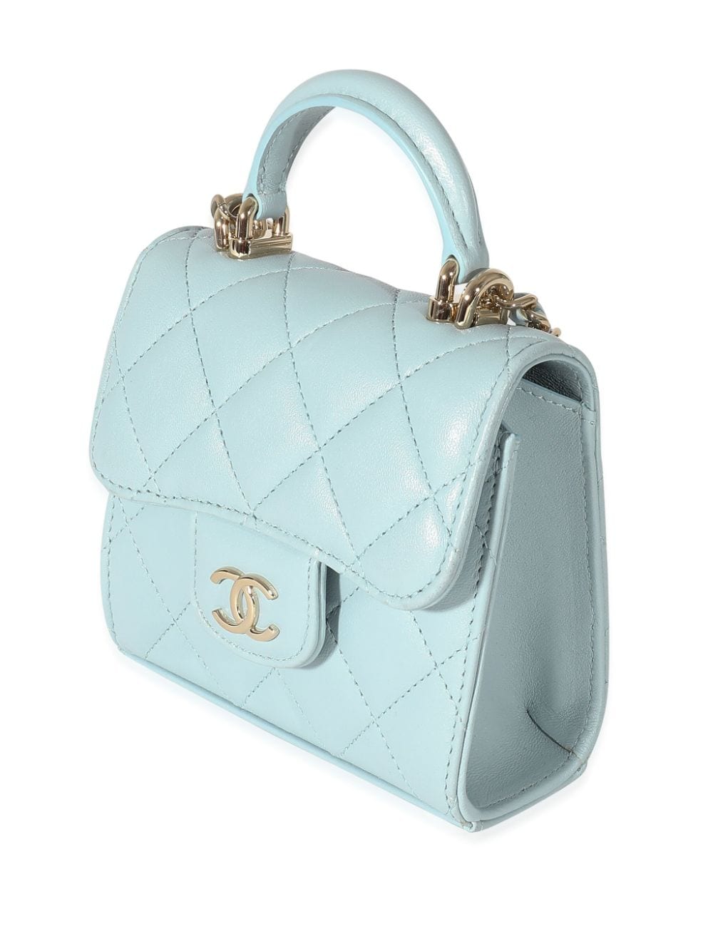 CHANEL Pre-Owned 2022 Classic Flap mini-tas - Blauw