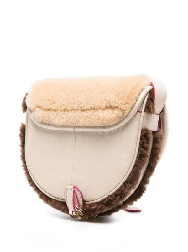 Shearling crossbody online bag