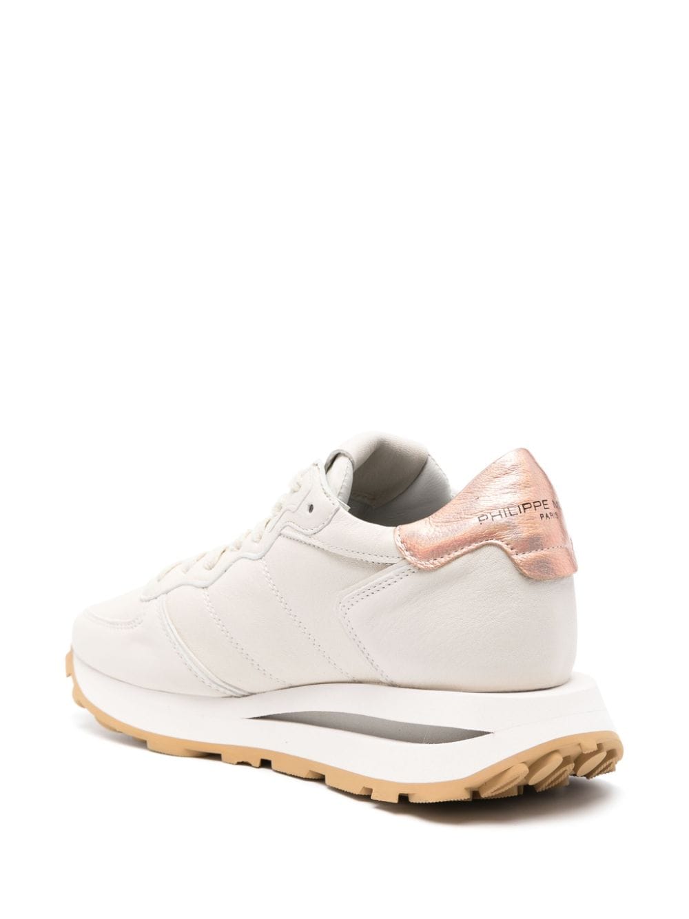 Shop Philippe Model Paris Tropez Haute Lace-up Sneakers In Neutrals