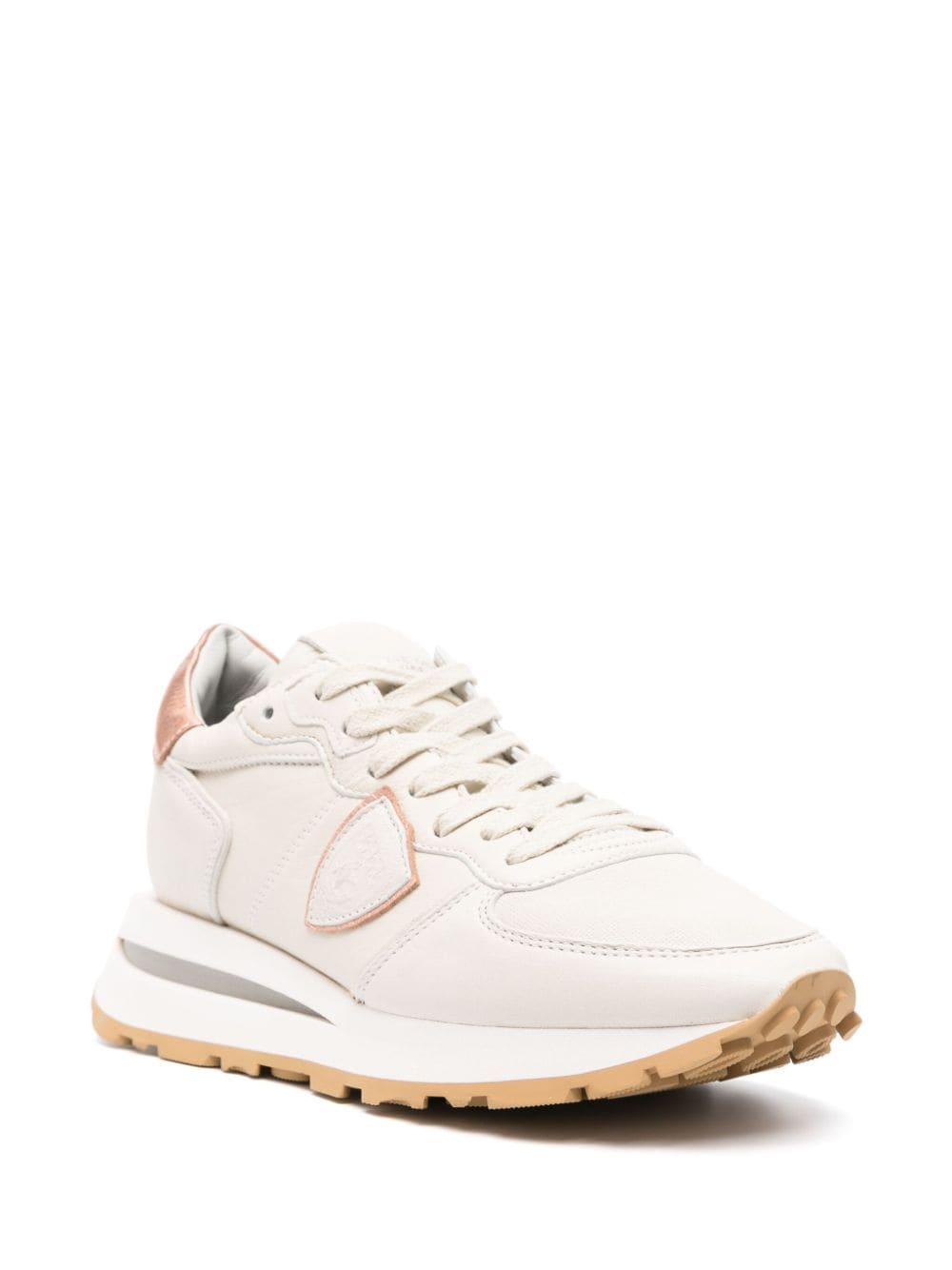 Shop Philippe Model Paris Tropez Haute Lace-up Sneakers In Neutrals