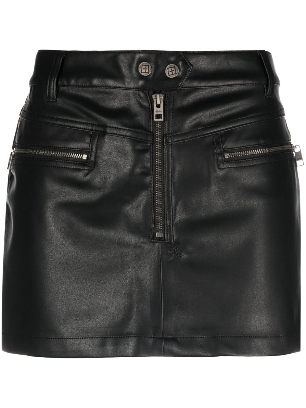 Ksubi Black Vivienne Faux-leather Miniskirt