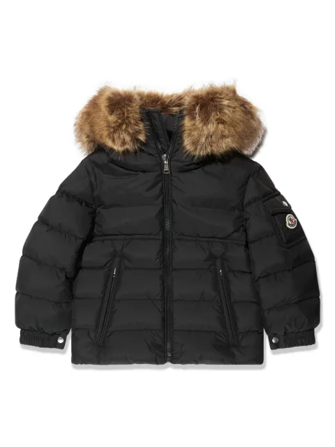 Moncler Enfant logo-appliqué puffer hooded jacket