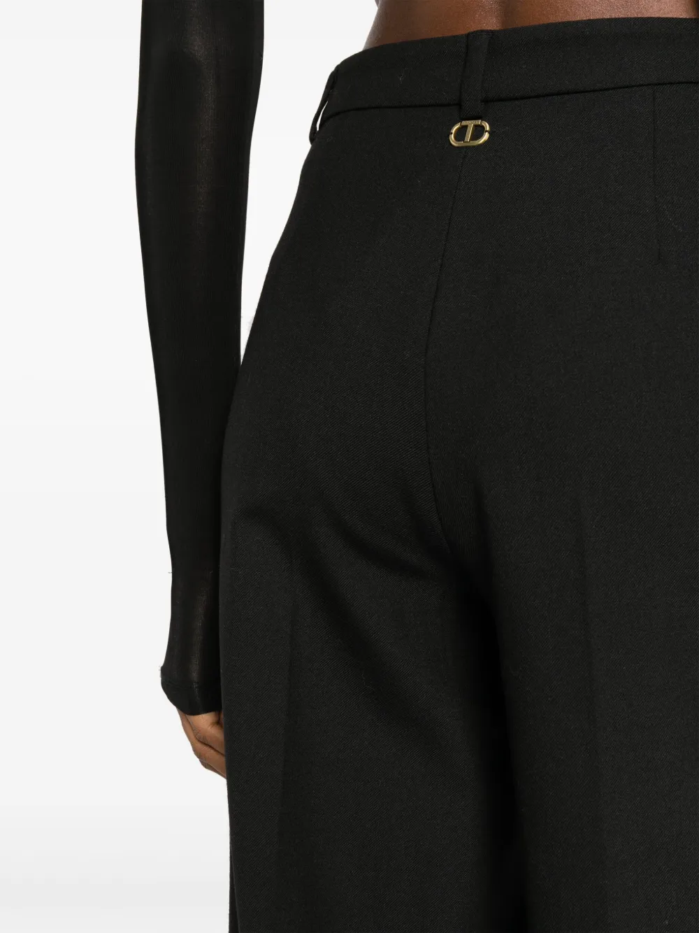 TWINSET High waist broek Zwart