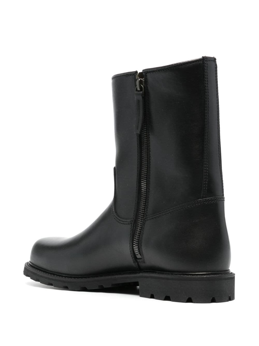 Shop Rier City Leather Boots In Black