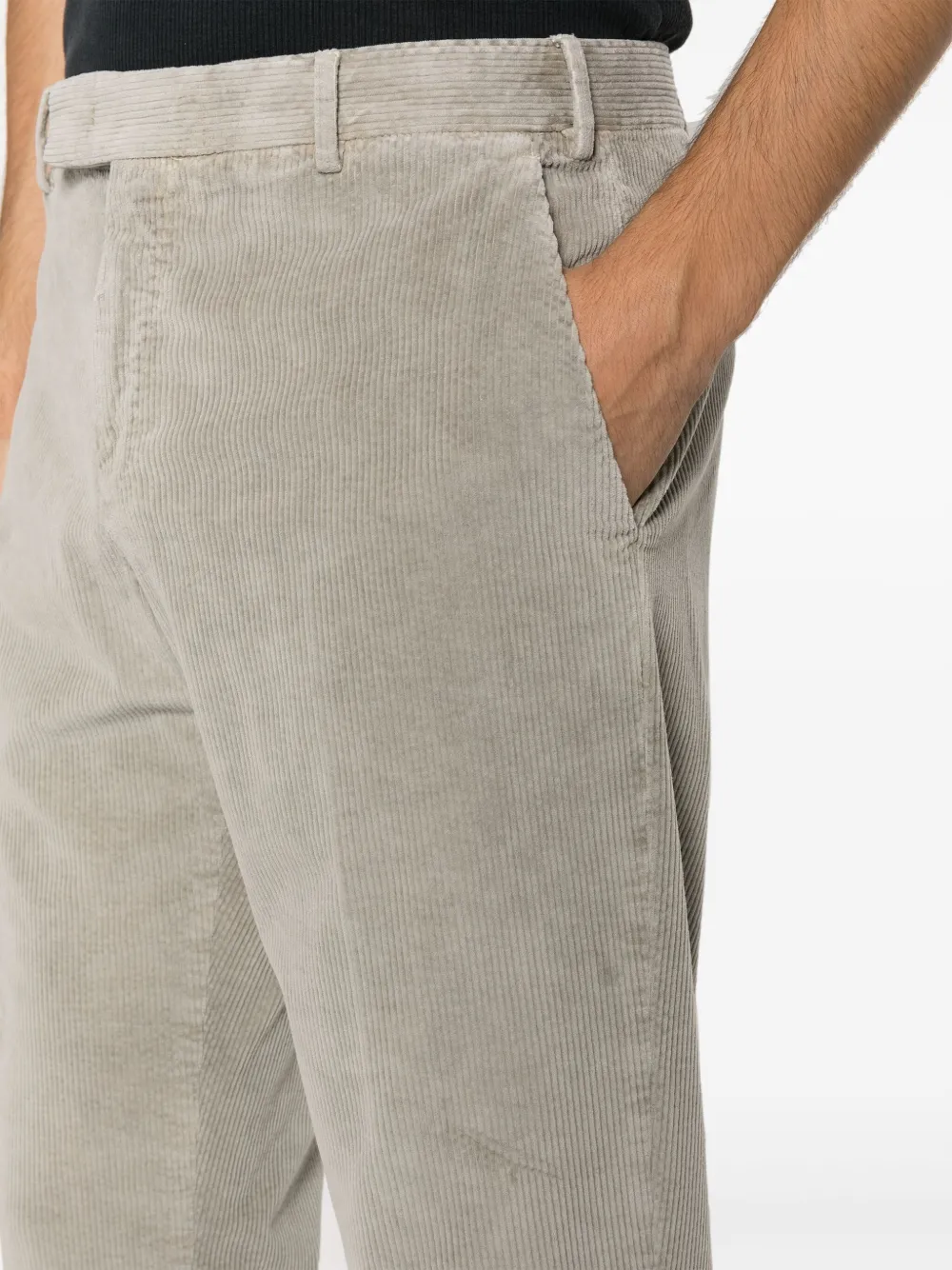 PT Torino Ribfluwelen broek Grijs