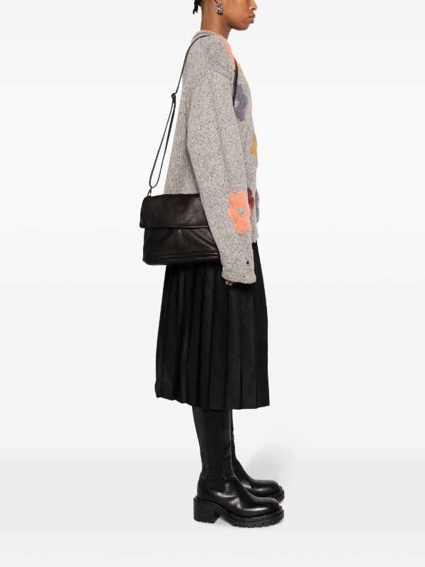 Yohji Yamamoto Foldover Leather Crossbody Bag - Farfetch