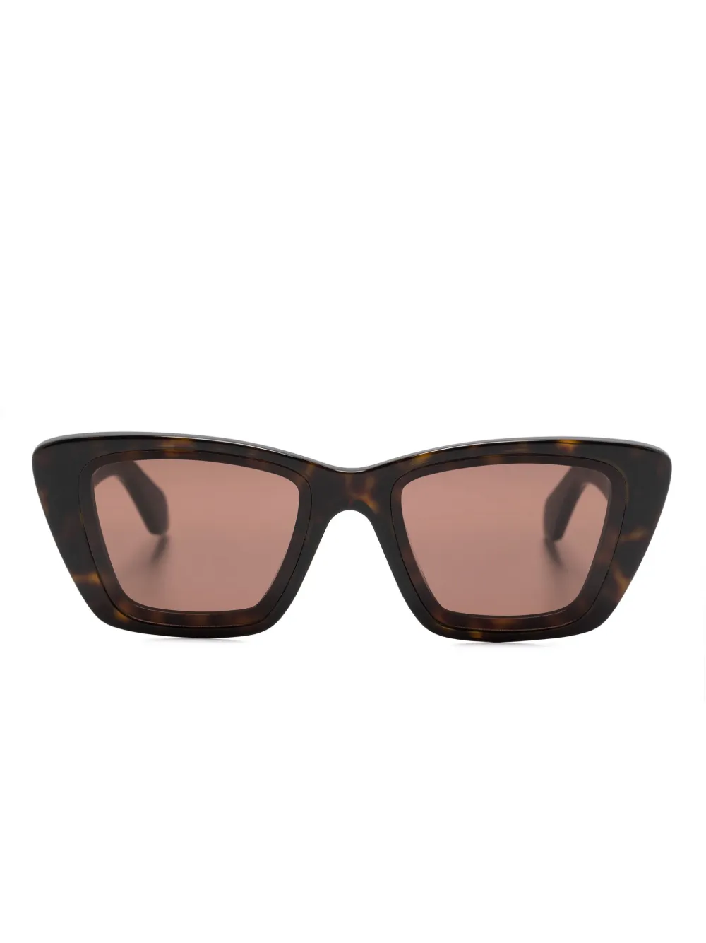 Alaïa rectangle-frame tortoiseshell sunglasses | Brown | Image 1