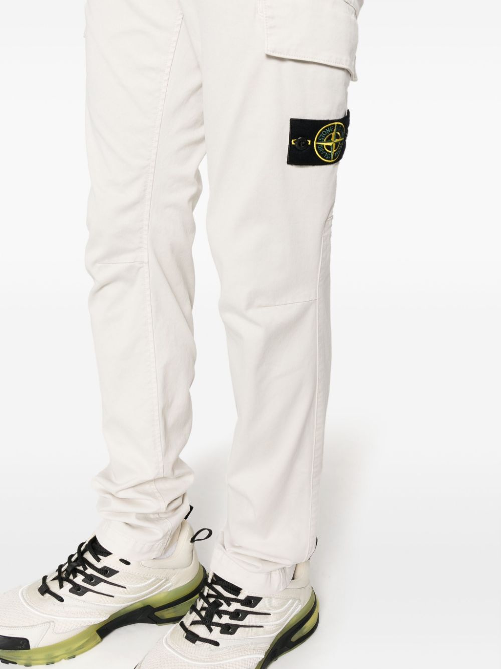 Stone island sale white cargo pants