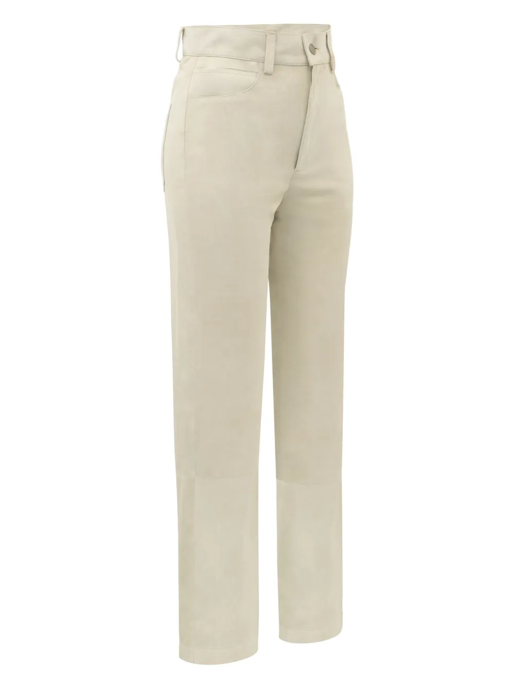 DANCASSAB Amira straight suède broek Beige