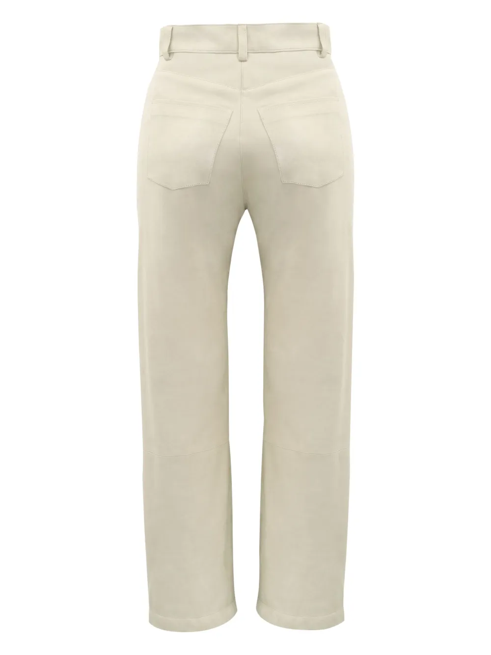 DANCASSAB Amira straight suède broek Beige