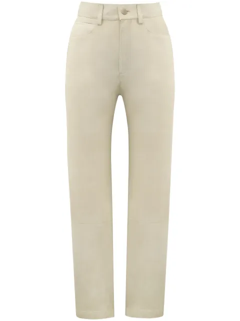 DANCASSAB Amira straight-leg suede trousers