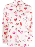 CHANEL Pre-Owned 1990-2000s lipstick-print cotton shirt - Multicolour