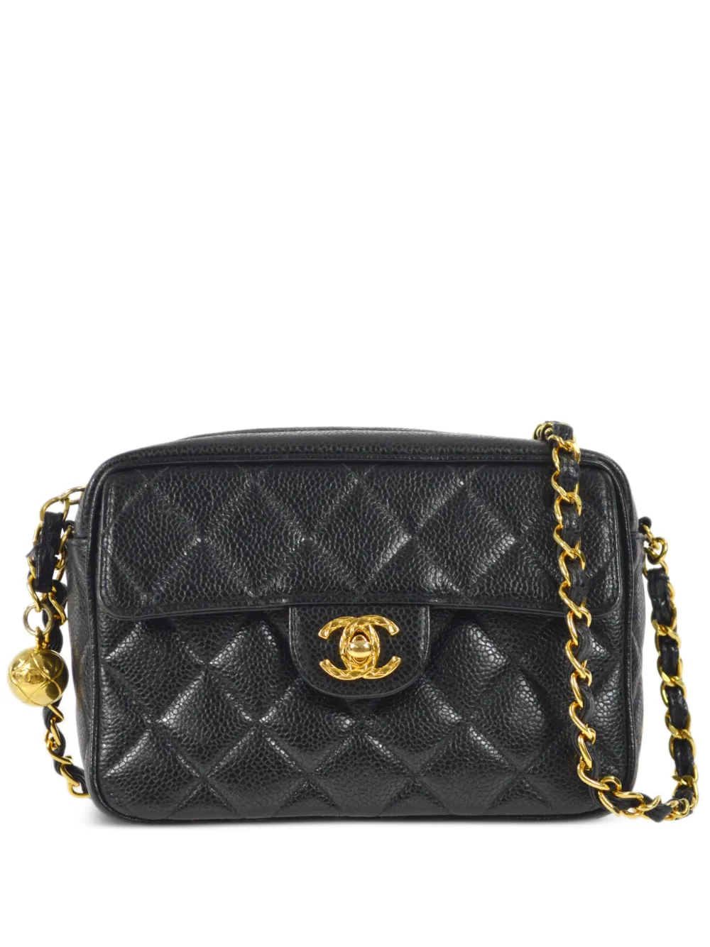 CHANEL PreOwned 1992 CC diamondquilted Shoulder Bag Farfetch