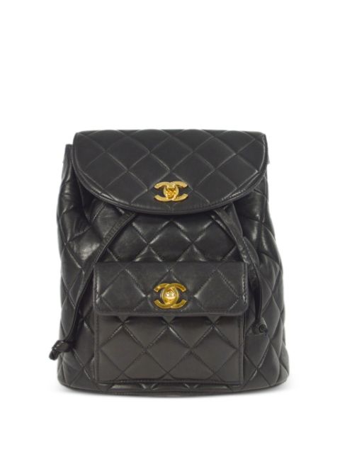 Cheap HOT SALE CHANEL 1995 Duma diamond-quilted backpack Women