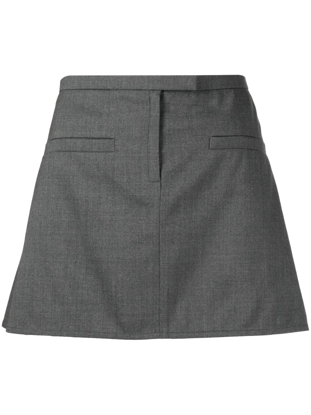 Shop Courrèges Tailored A-line Mini Skirt In Grey