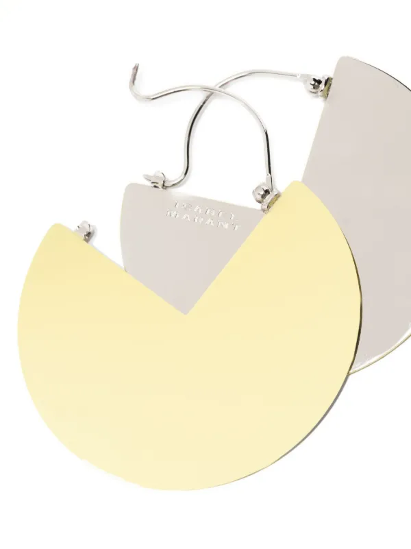 ISABEL MARANT 90º バイカラー ピアス | イエロー | FARFETCH JP