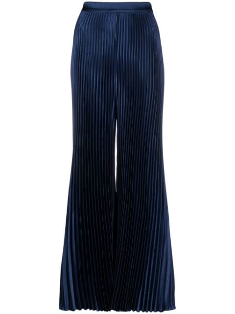 L'IDÉE Bisous pleated palazzo trousers