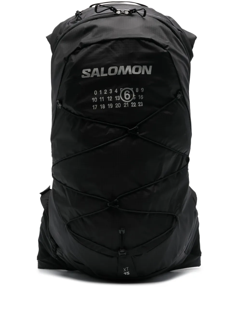 Mm6 Maison Margiela X Saloman Logo-print Backpack In Black