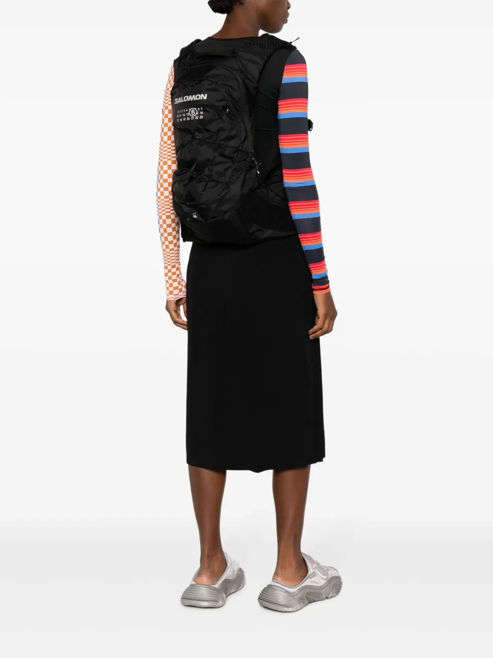 MM6 Maison Margiela x Saloman rugzak met logoprint - Zwart