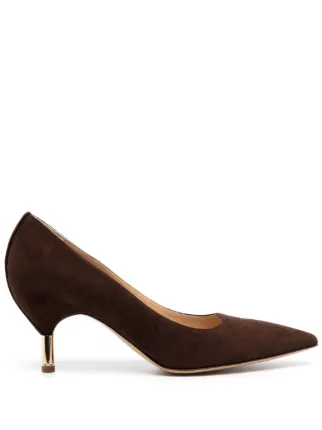 Dark brown shop suede pumps