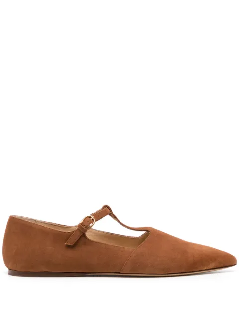 Gabriela Hearst Lola suede ballerina shoes