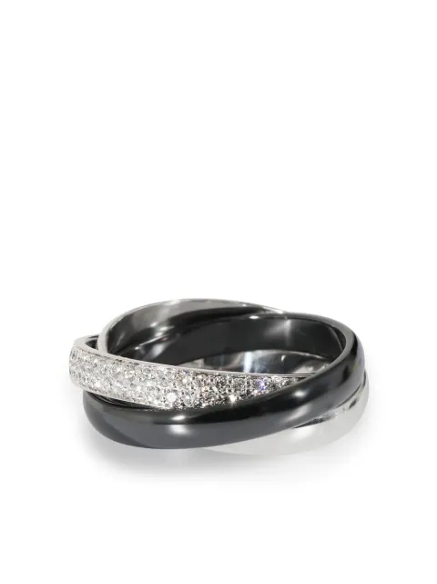 Cartier boucles d'oreilles Trinity en or blanc 18ct serties de diamants