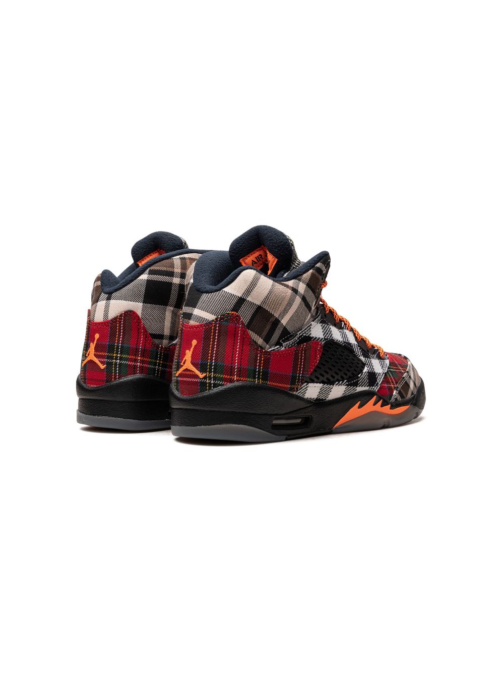 Shop Jordan Air  5 "plaid" Sneakers In Black