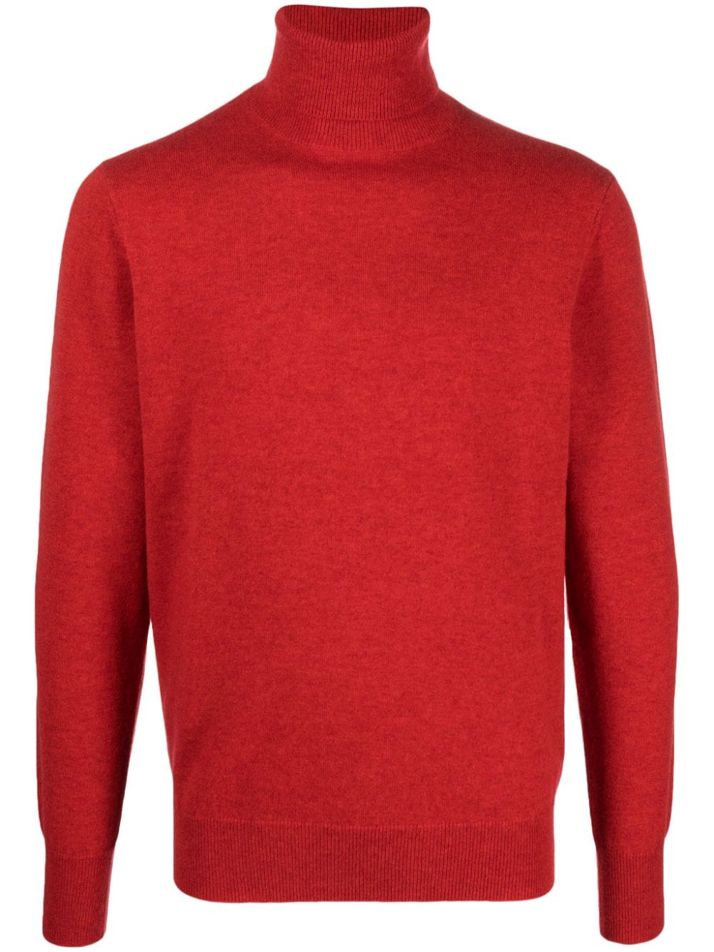 Aspesi Roll-neck Cashmere Jumper In Red