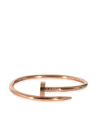 Cartier pre owned 18kt Rose Gold Juste Un Clou Bracelet Farfetch