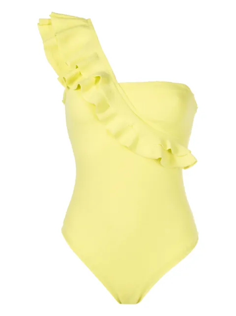 Clube Bossa Siola ruffled one-shoulder swimsuit