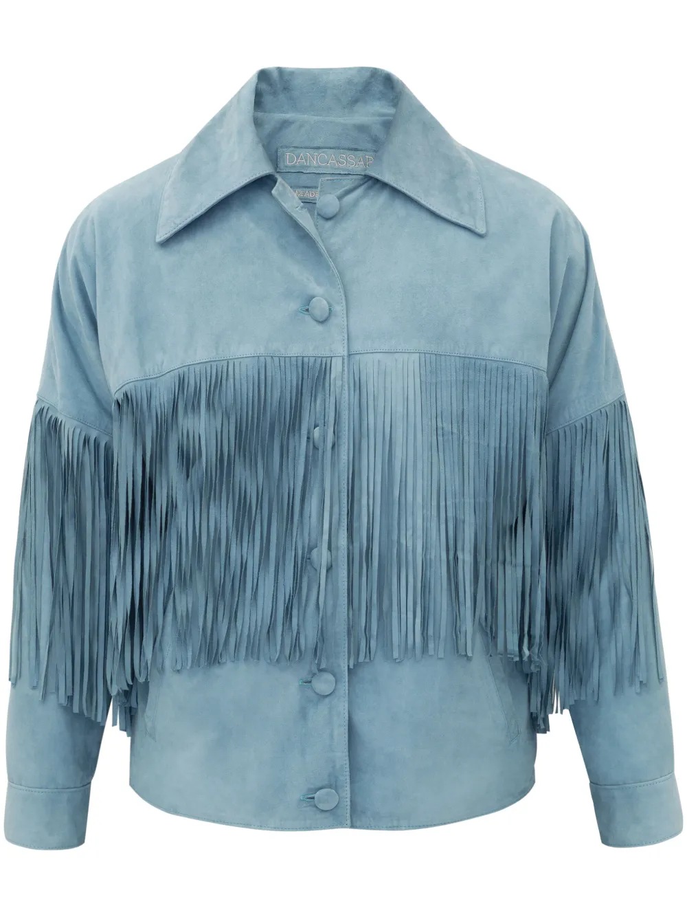 DANCASSAB chamarra Taylore con flecos | azul | Image 1