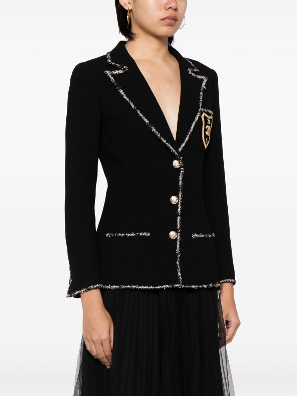 CHANEL Pre-Owned 2005 Coat Of Arms double-breasted Tweed Coat