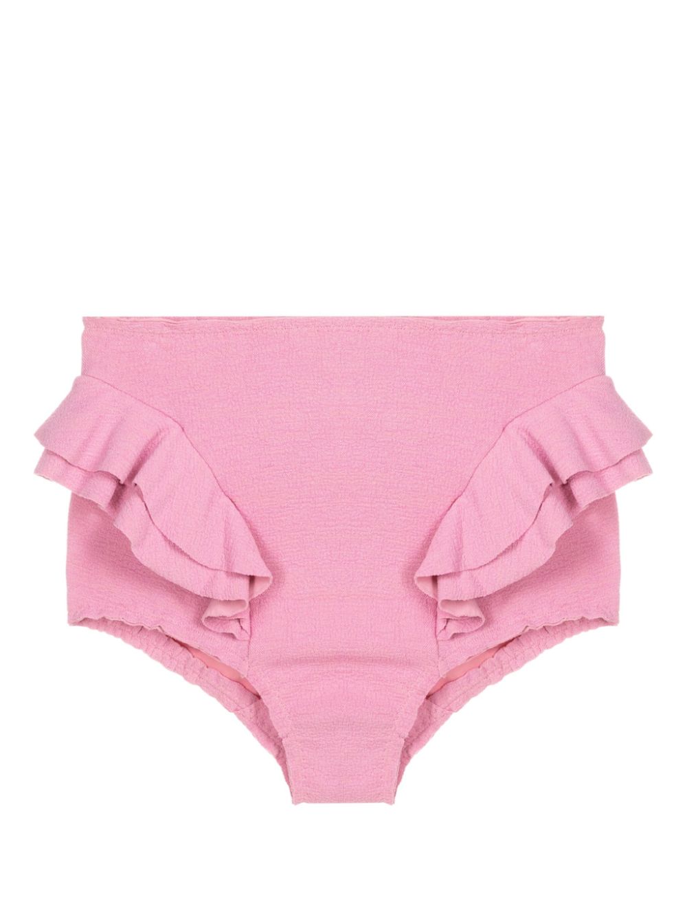 Clube Bossa Hopi Ruffled Bikini Bottom In Pink