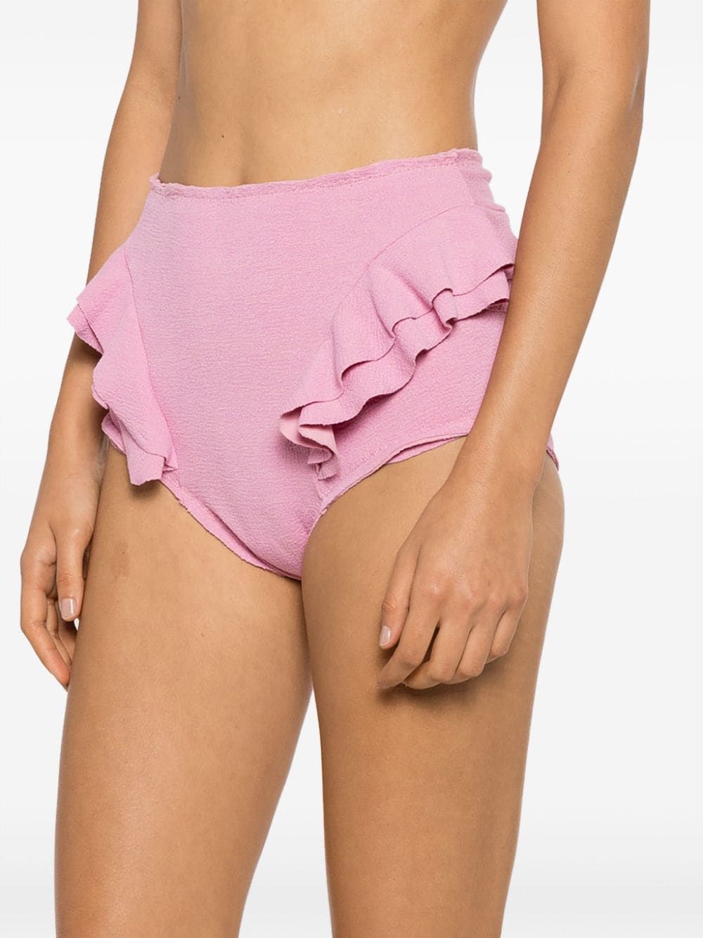 Shop Clube Bossa Hopi Ruffled Bikini Bottom In Pink