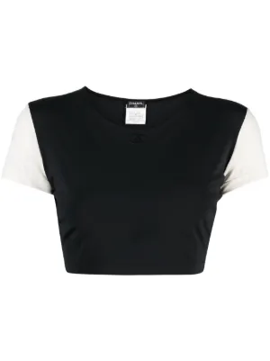 CHANEL Pre-Owned 2003 Sports Line Logo Print Surf T-shirt