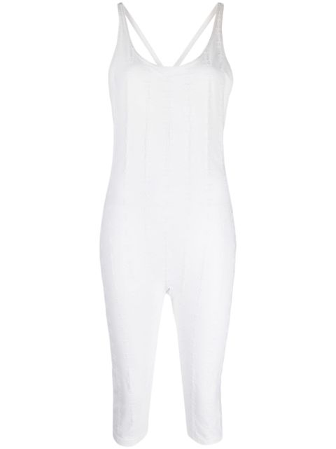 HOT SALE CHANEL 1997 CC logo-jacquard bodysuit Women