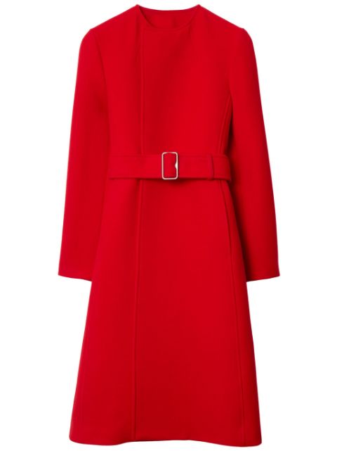 Cheap Burberry belted twill trench coat Women