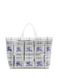 Burberry EKD logo-tag transparent tote bag - White